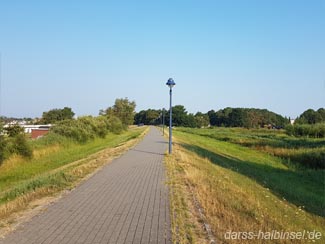 Radfahren auf dem Bodden - Radweg