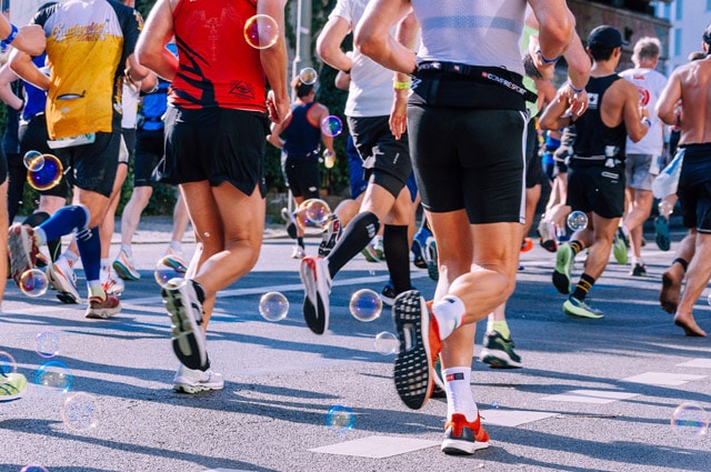 Marathon oder Halbmarathon laufen