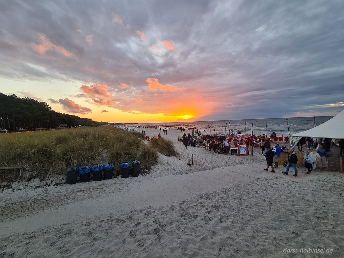 Sonnenuntergang Strand Zingst